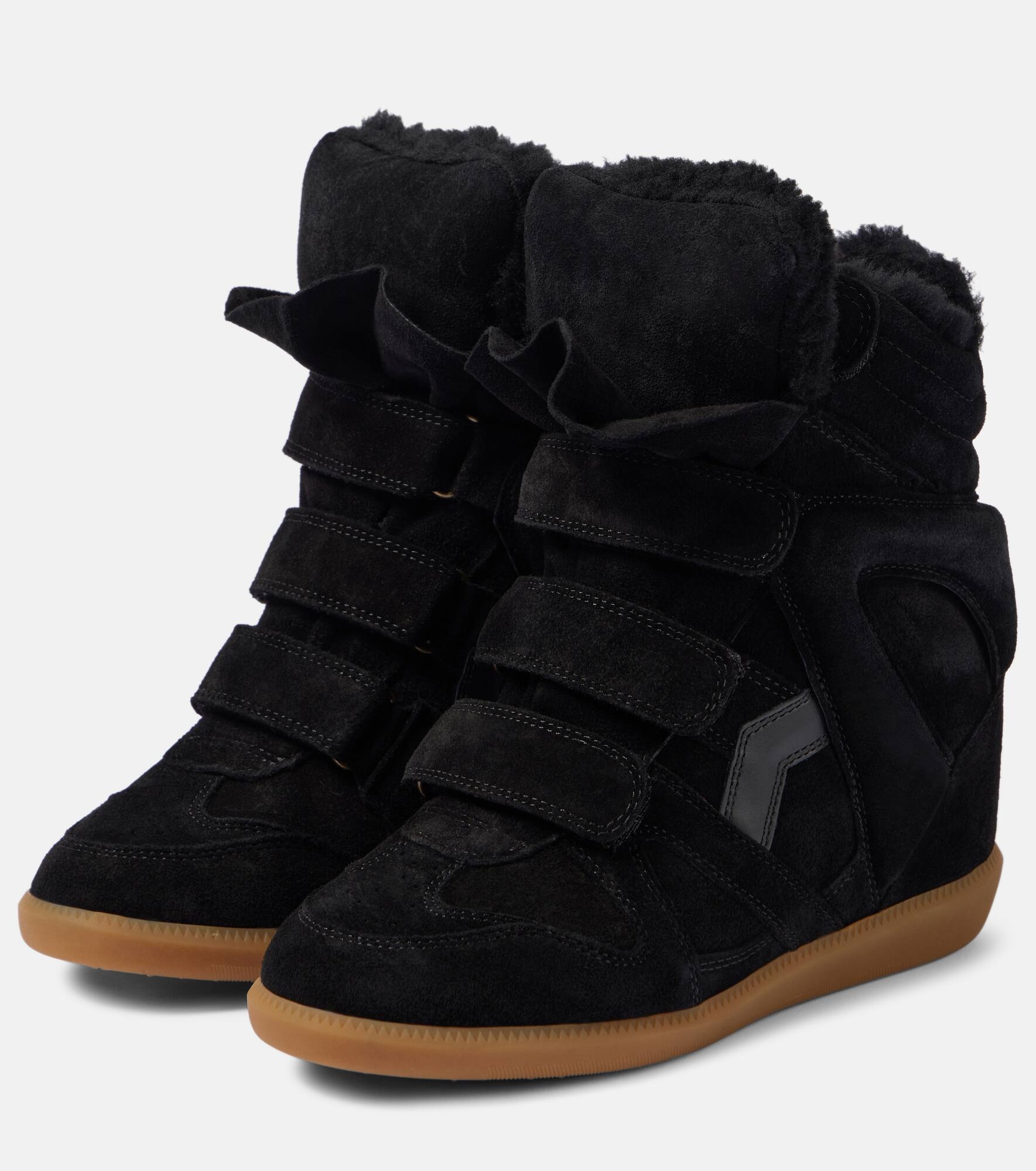 Bekett 70 shearling-trimmed sneakers - 4