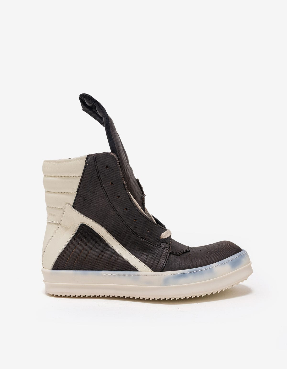 Rick Owens Geobasket Laser-Cut Leather High Top Trainers - AW15 - 2