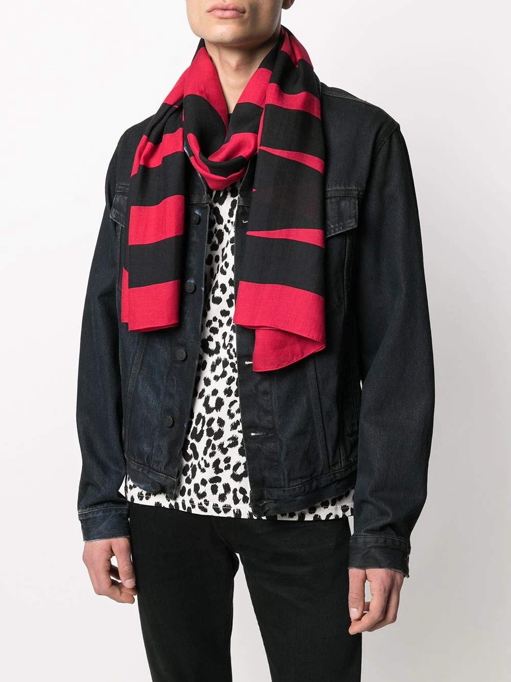 logo-print scarf - 2