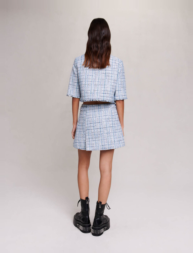 Short pleated skirt 4