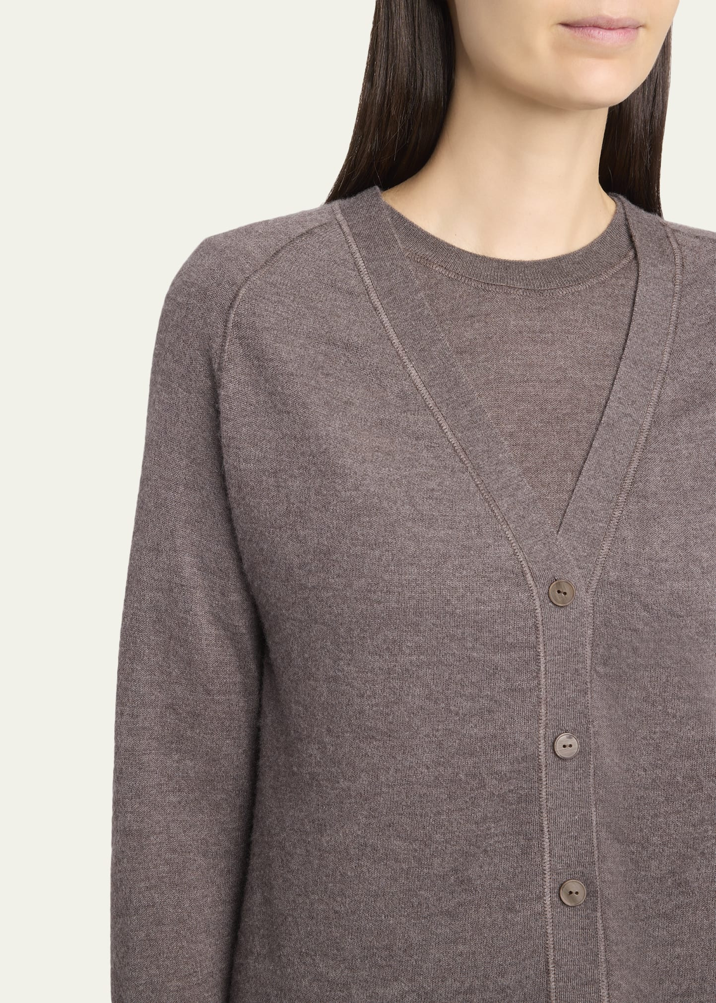 Liberty Cashmere V-Neck Cardigan - 5