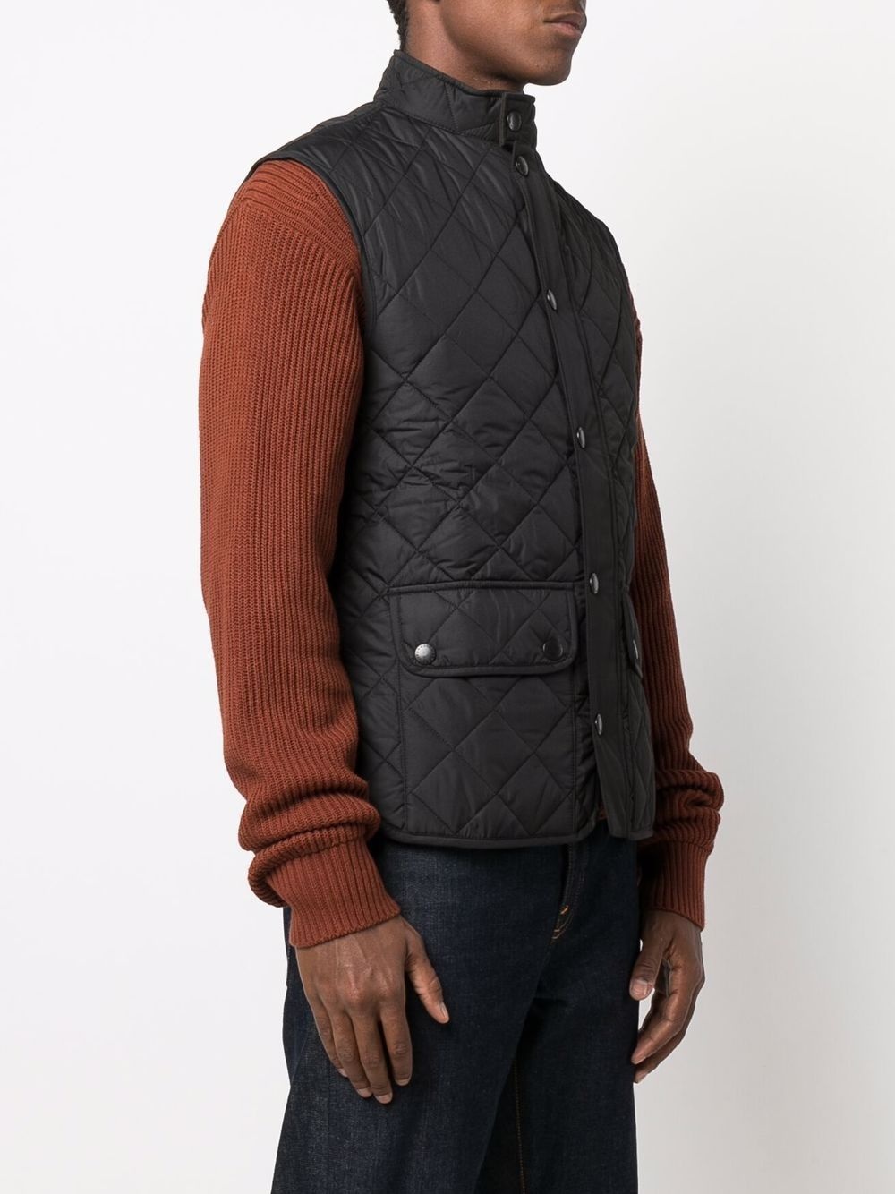 diamond-quilt padded gilet - 3