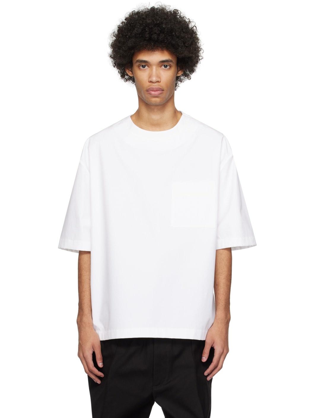 White Pocket T-Shirt - 1