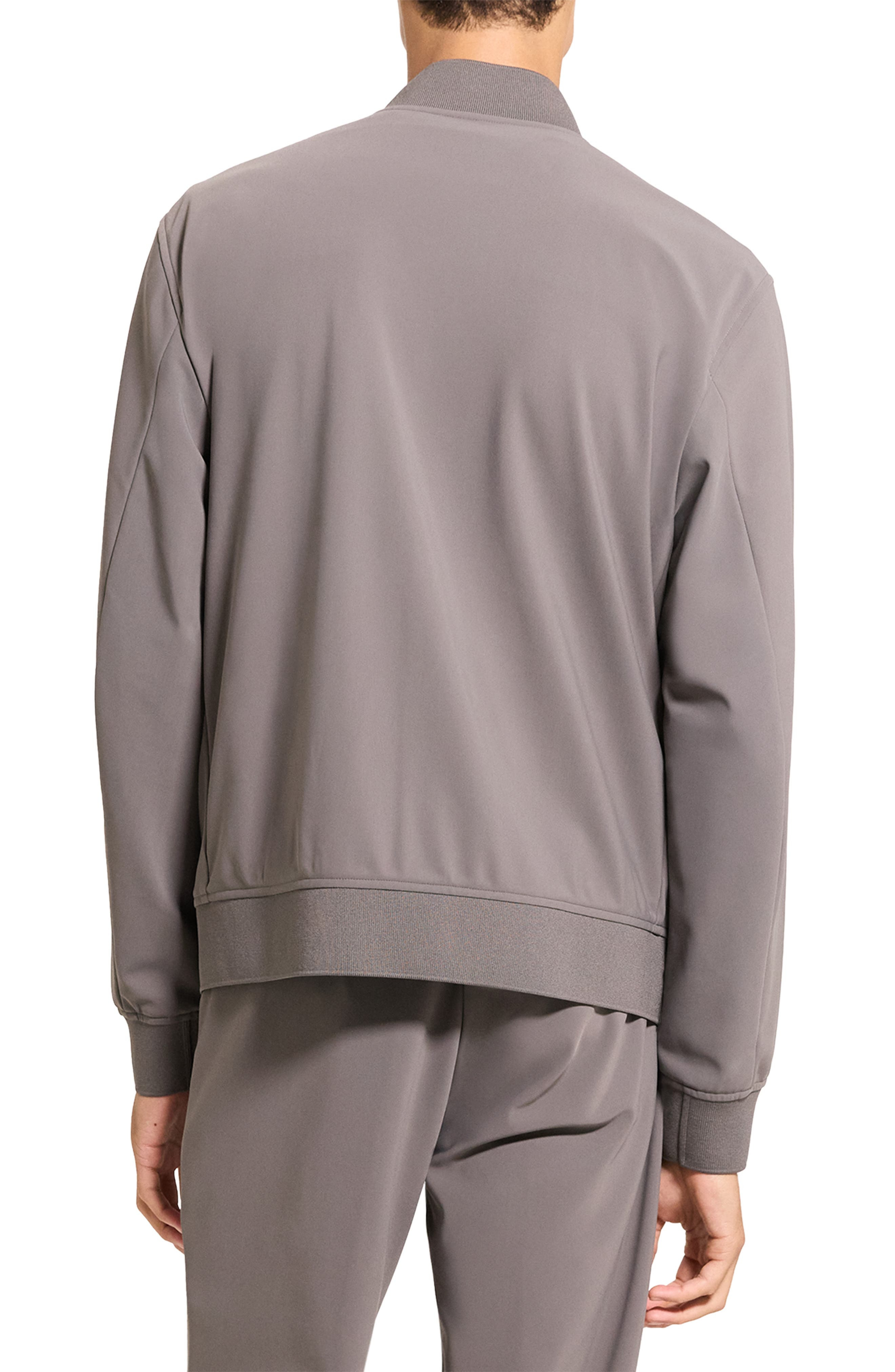 Theory Murphy Precision Bomber Jacket in Carbon - 2