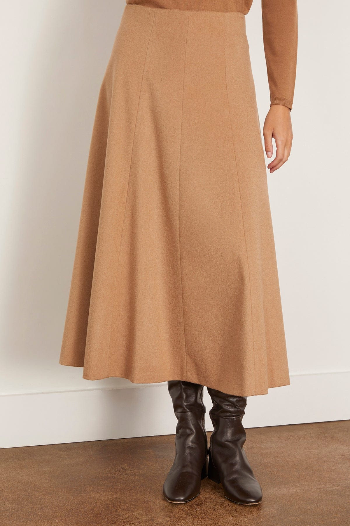 Geneve Skirt in Camel - 3