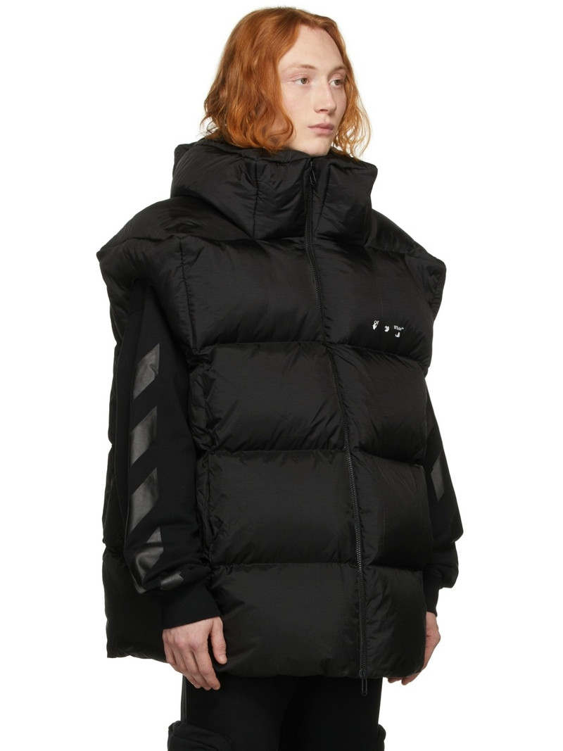 down-feather 로고 인쇄 gilet 2