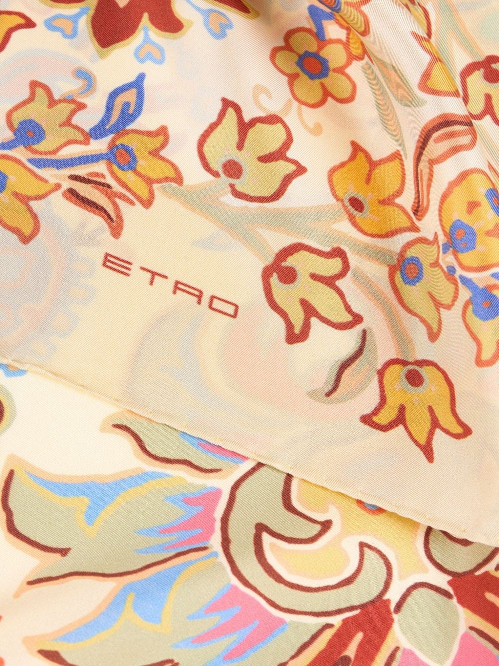 printed silk scarf - 2
