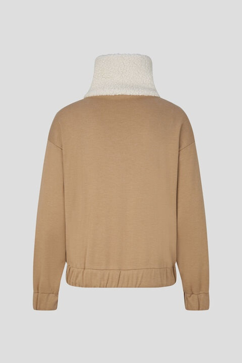 Tamina half-zippered sweater in Beige/Off-white 8