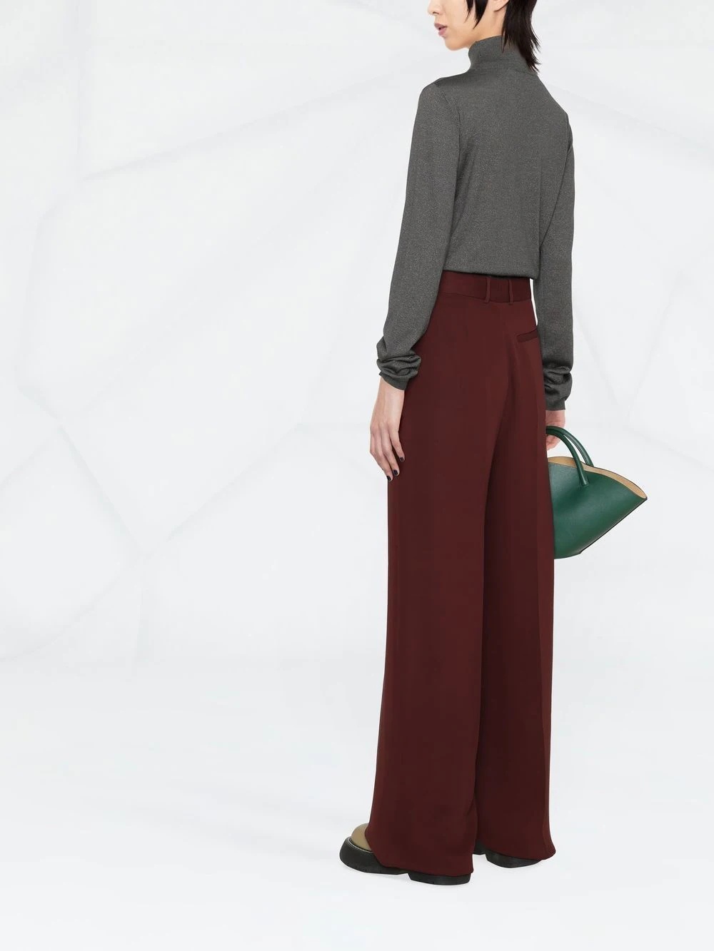 roll-neck metallic top - 7