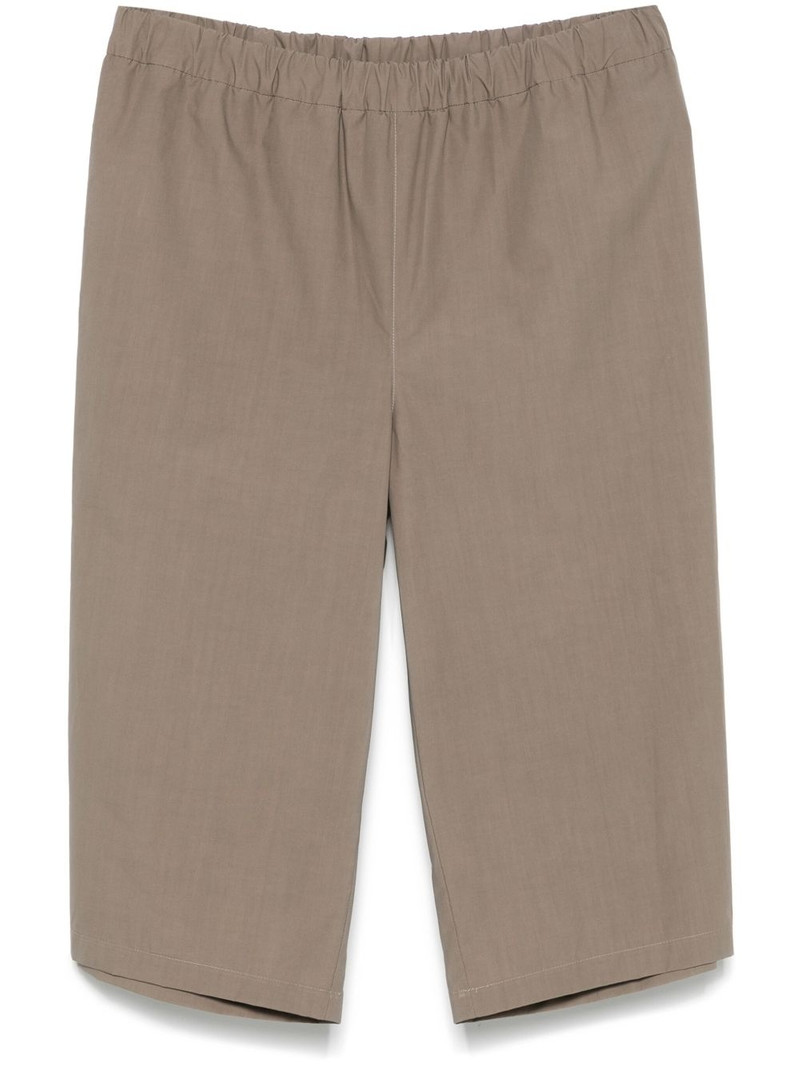waxed poplin shorts 1