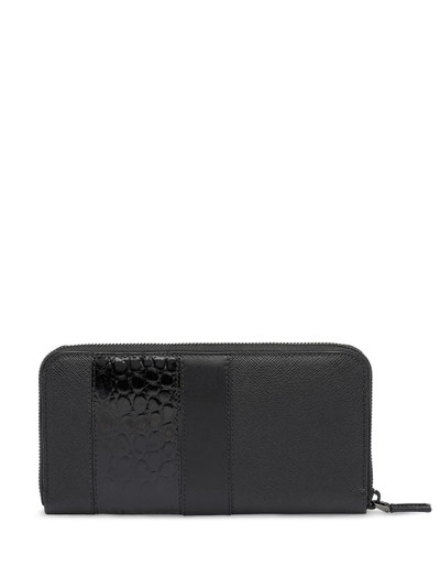 Prada contrast panels continental wallet outlook