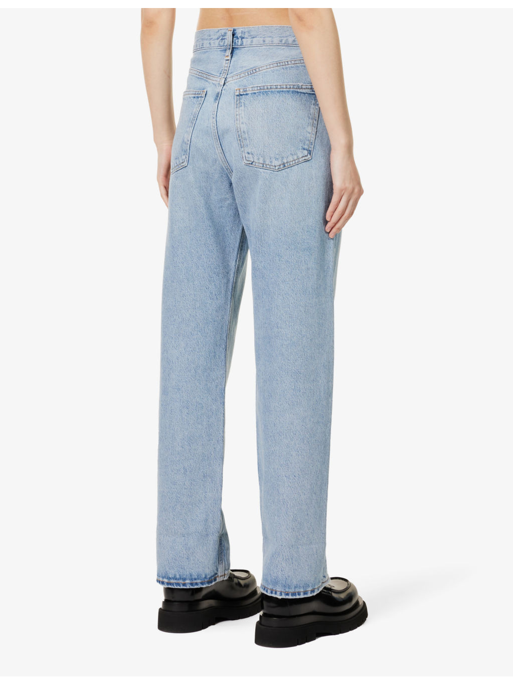 Fran straight-leg mid-rise organic-cotton jeans - 4