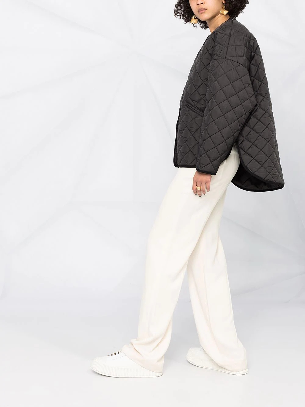 oversized quilted jacket - 4