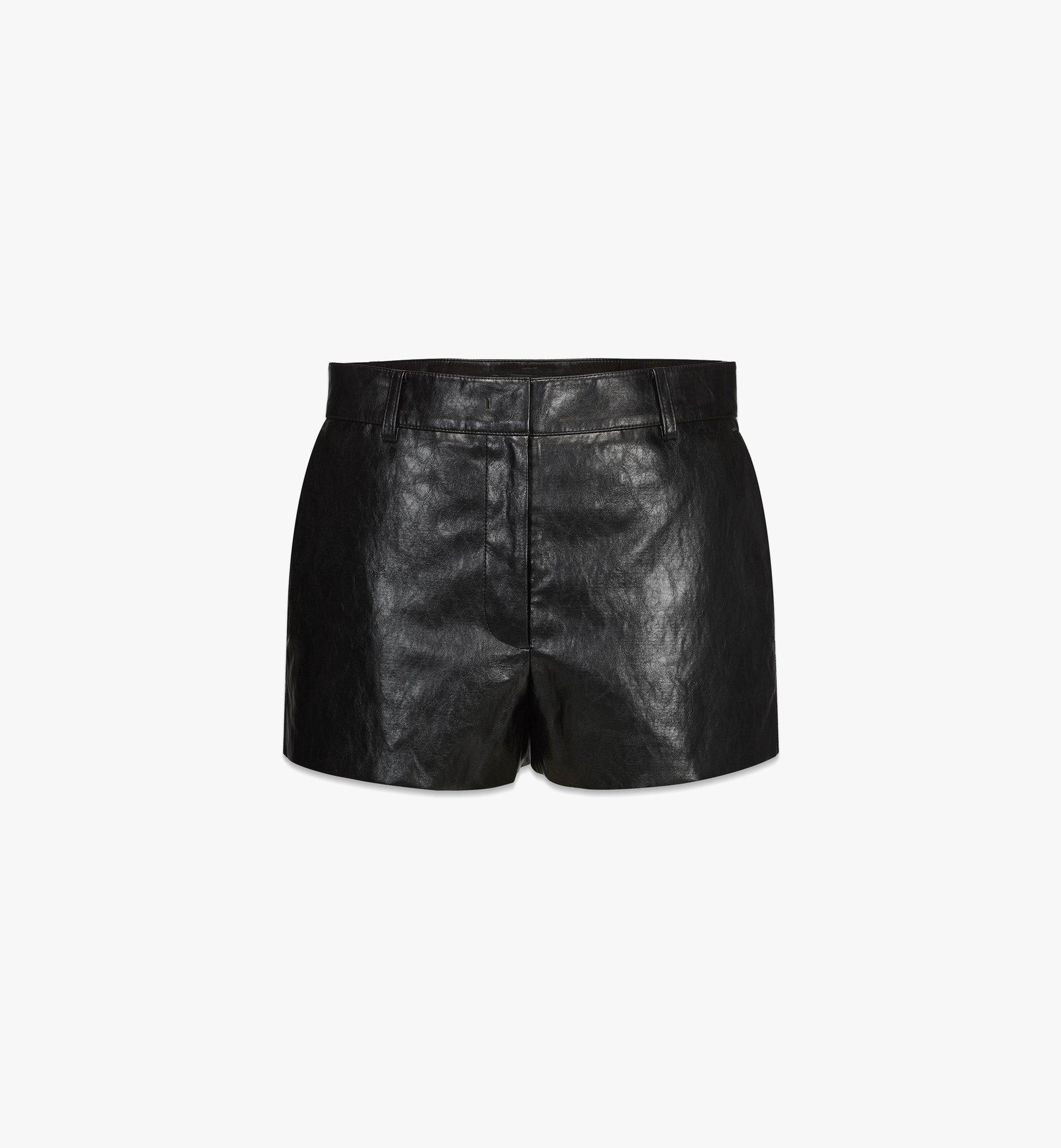 Shorts in Crushed Faux Leather - 1