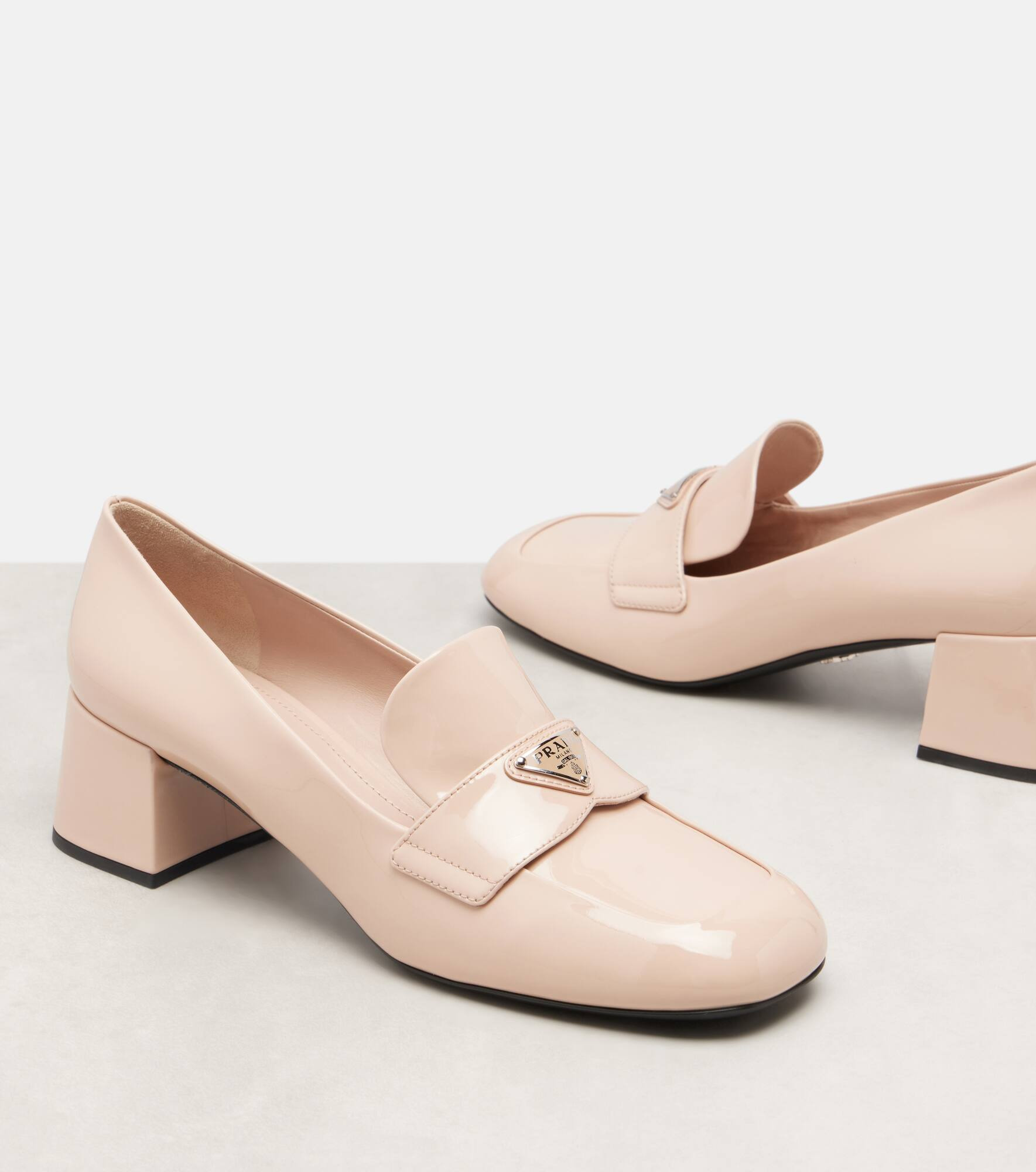 Patent leather loafer pumps - 5