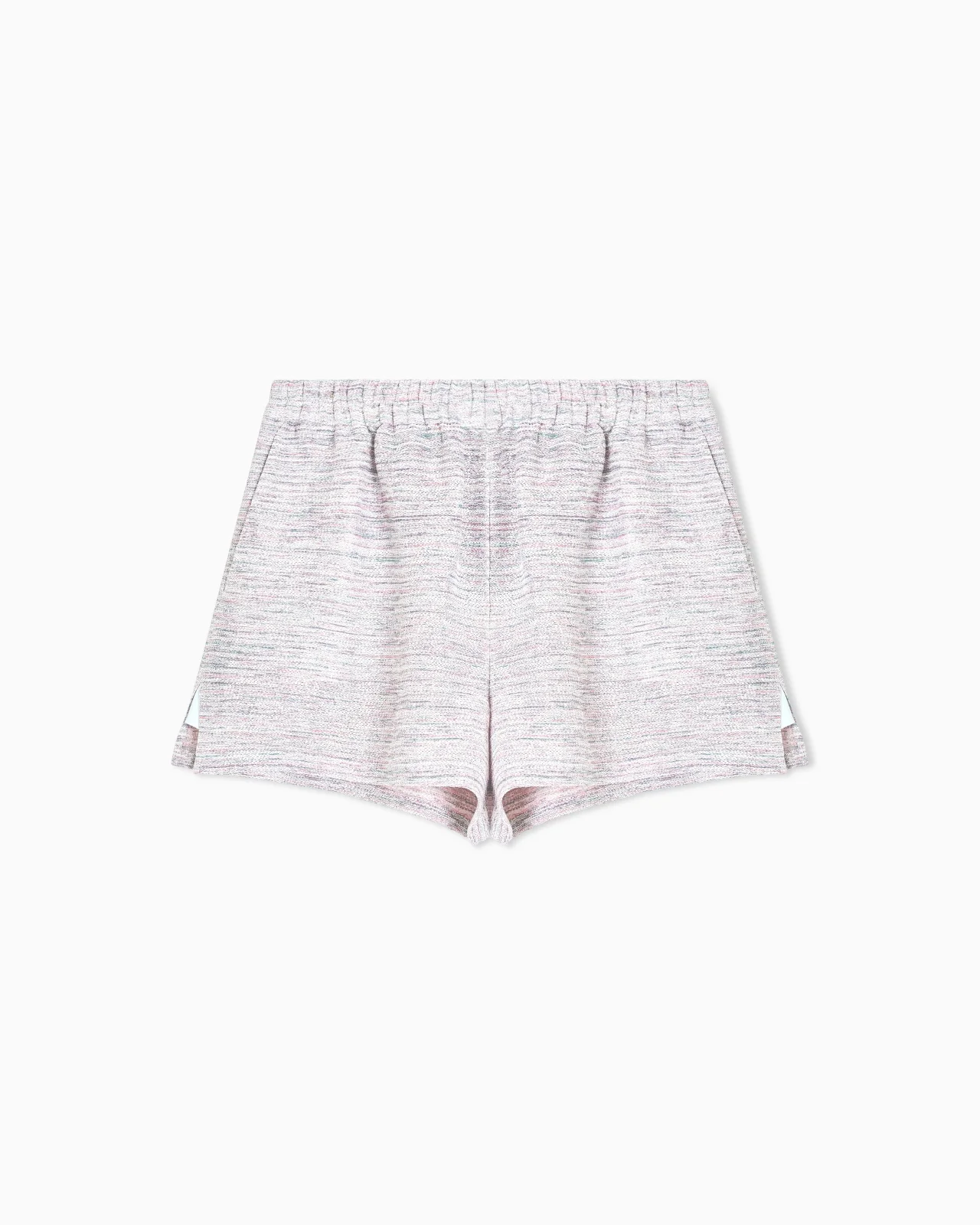 SHORTS IN A VISCOSE AND LINEN MOULINÉ KNIT - 1