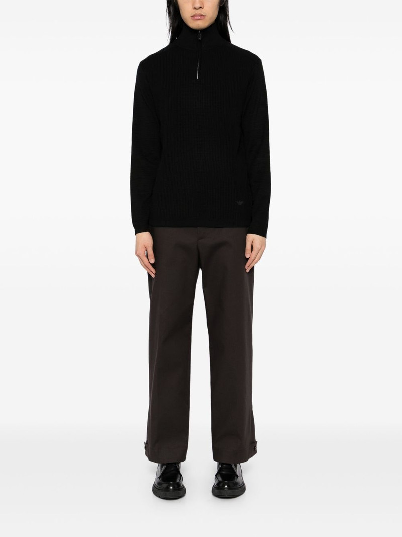 EMPORIO ARMANI half-zip jumper outlook