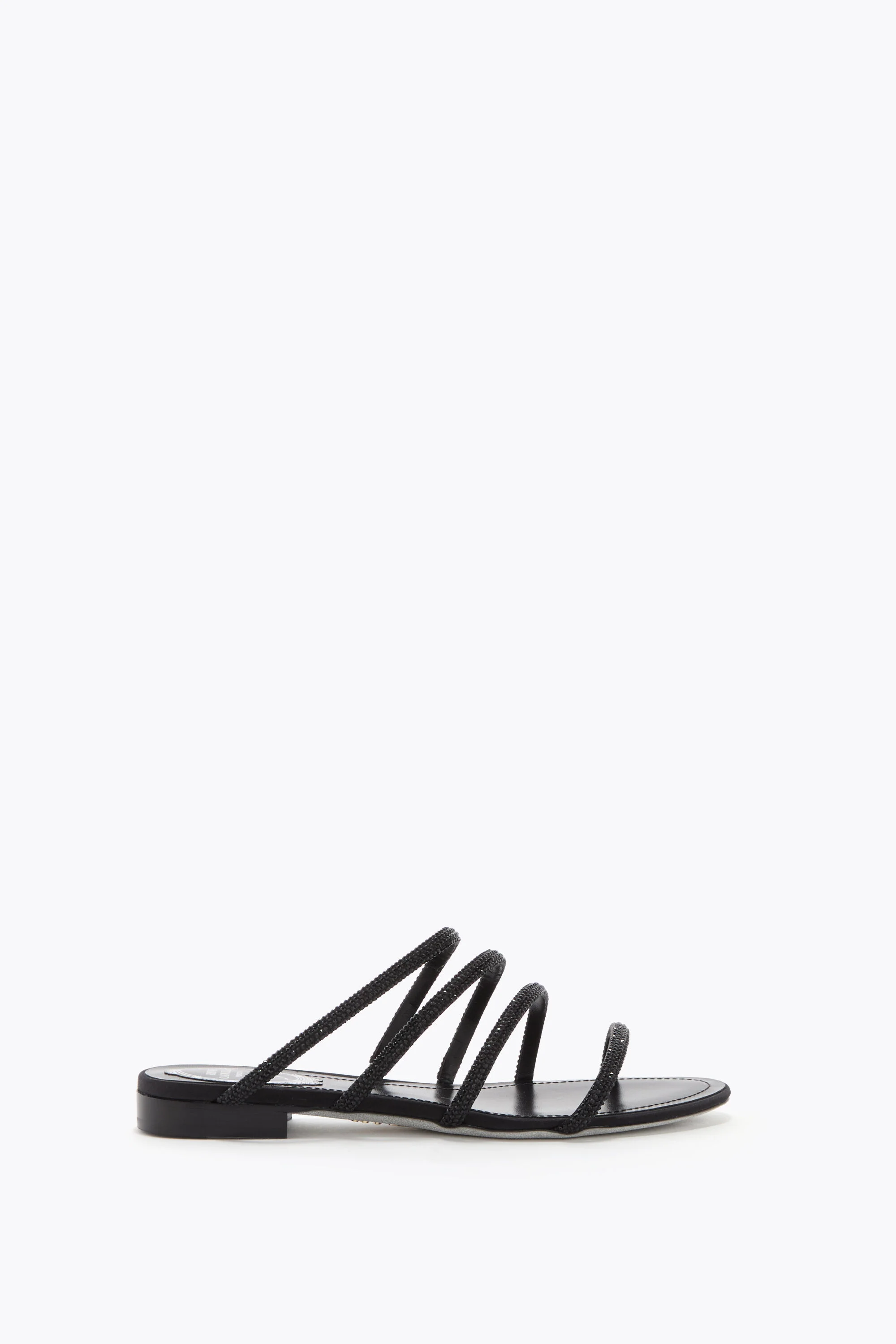 ERIN BLACK FLAT SANDAL 10 - 1