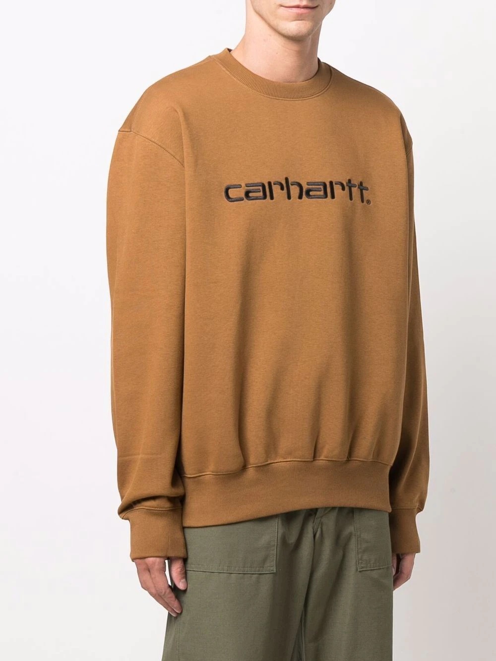 logo-embroidered sweatshirt - 3