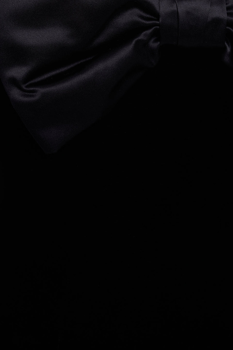 VELVET DRESS WITH TULLE SKIRT AND DUCHESSE BOW 3