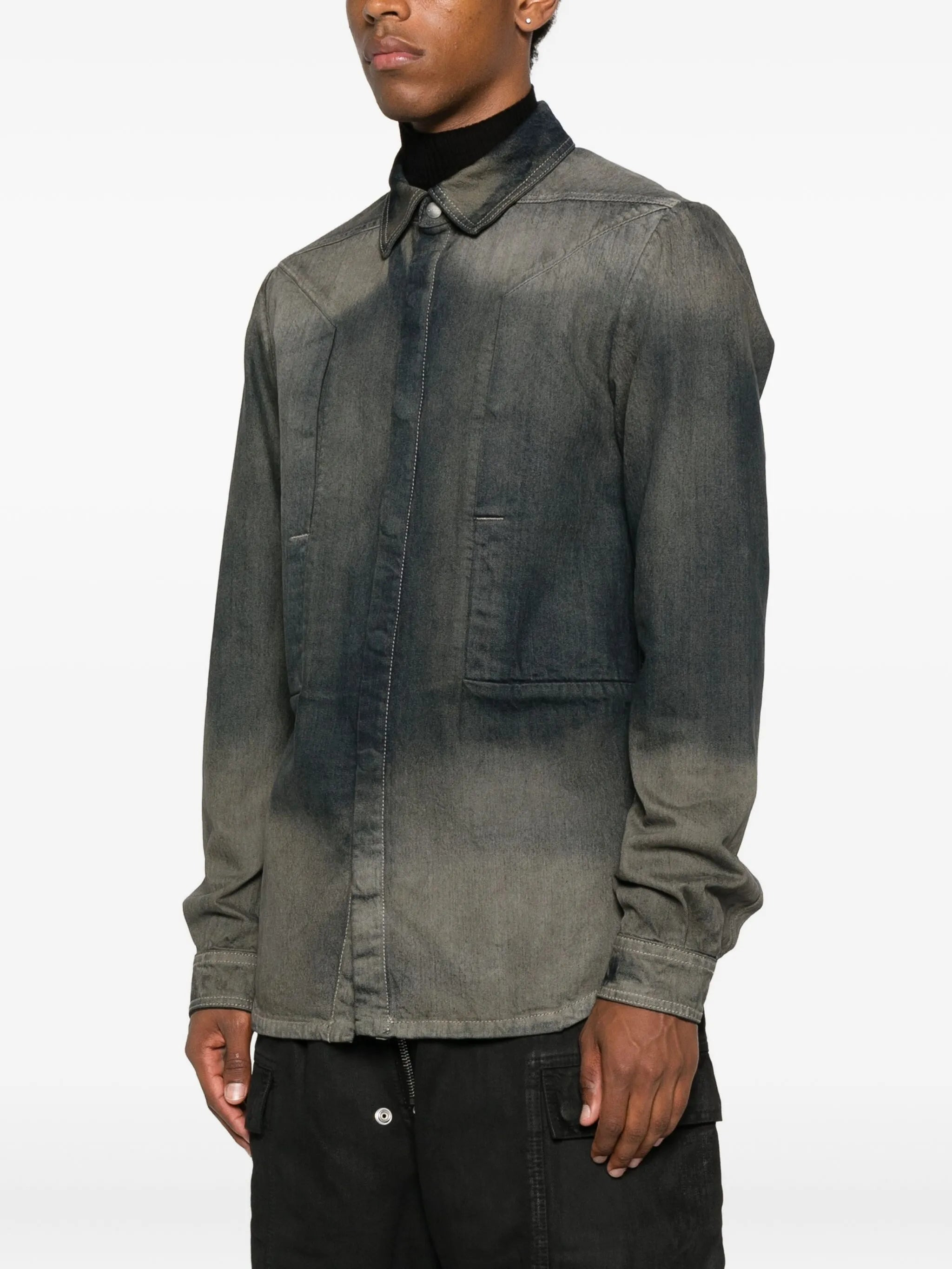 Rick Owens Button-down Denim Shirt - 2