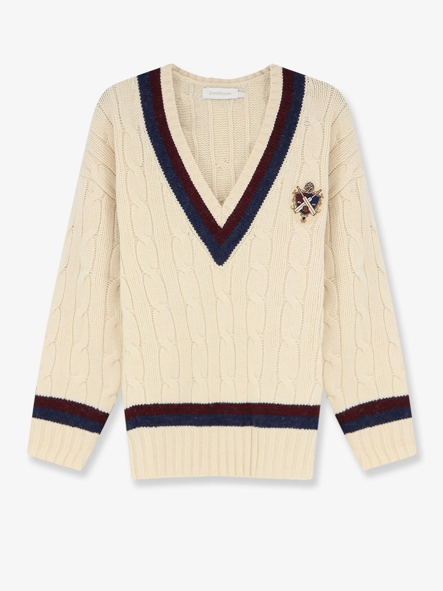 Zimmermann Valiant Cable Knit Wool Sweater - 1