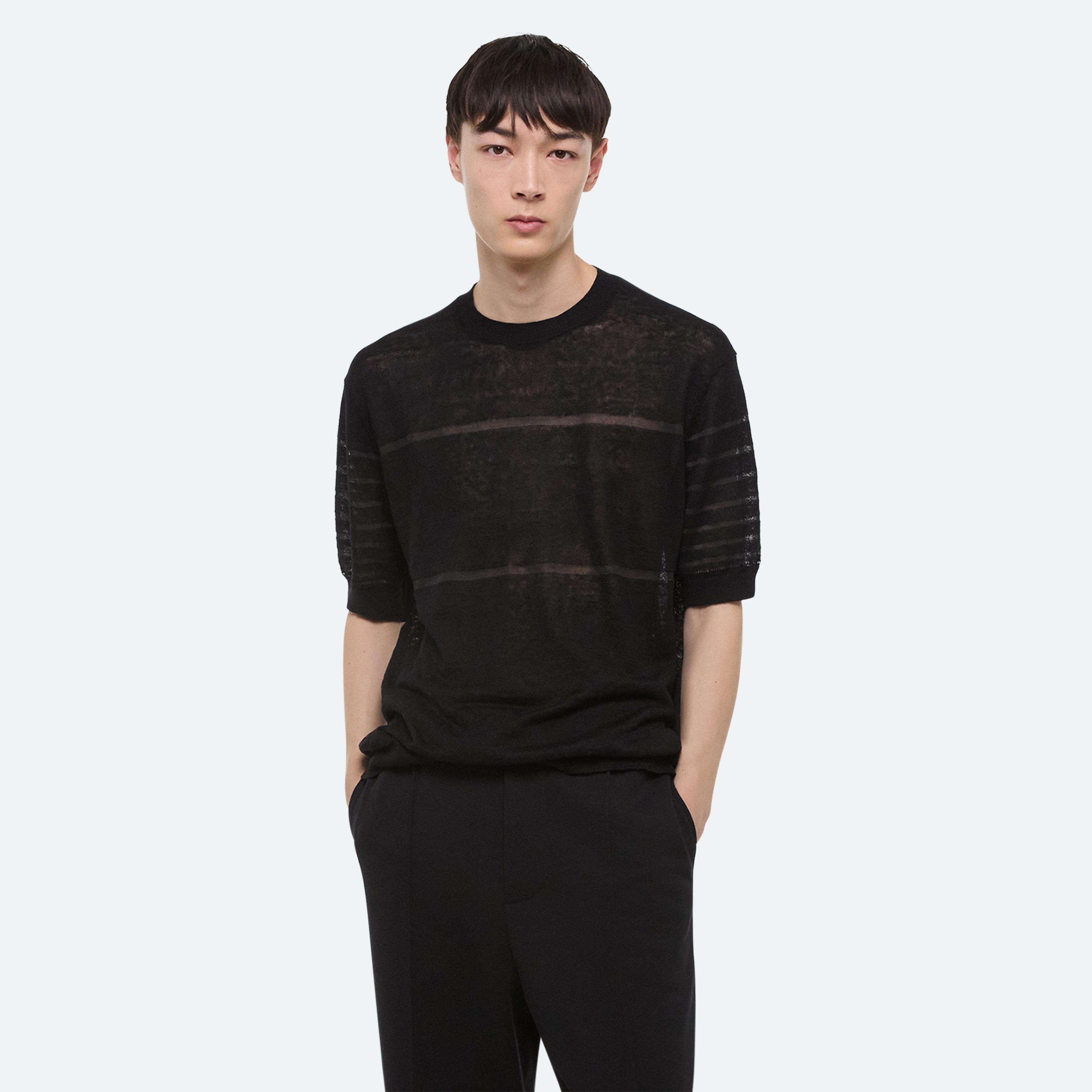SHEER STRIPE TEE - 8