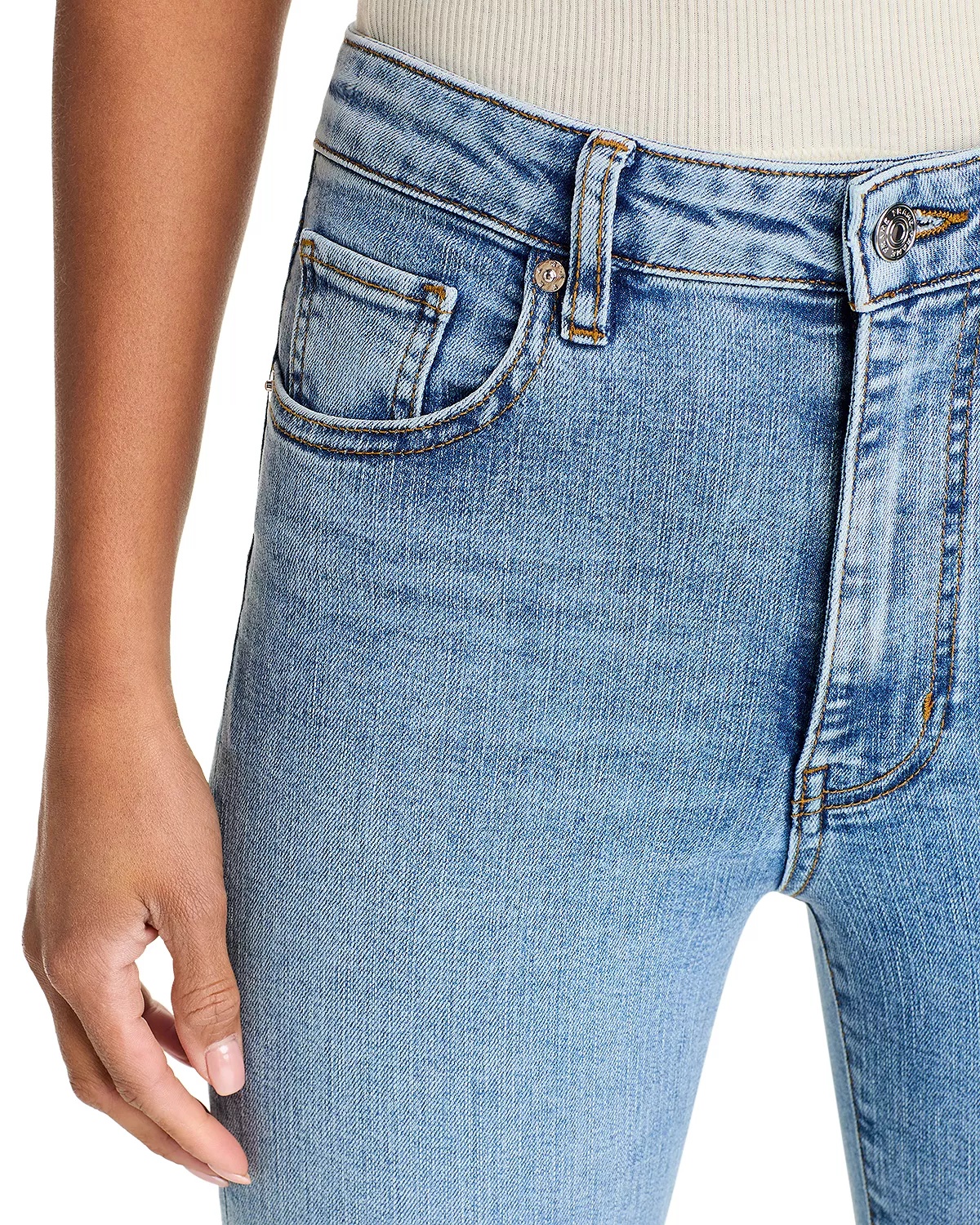 The Reboot High Rise Ankle Bootcut Jeans in Lark - 6