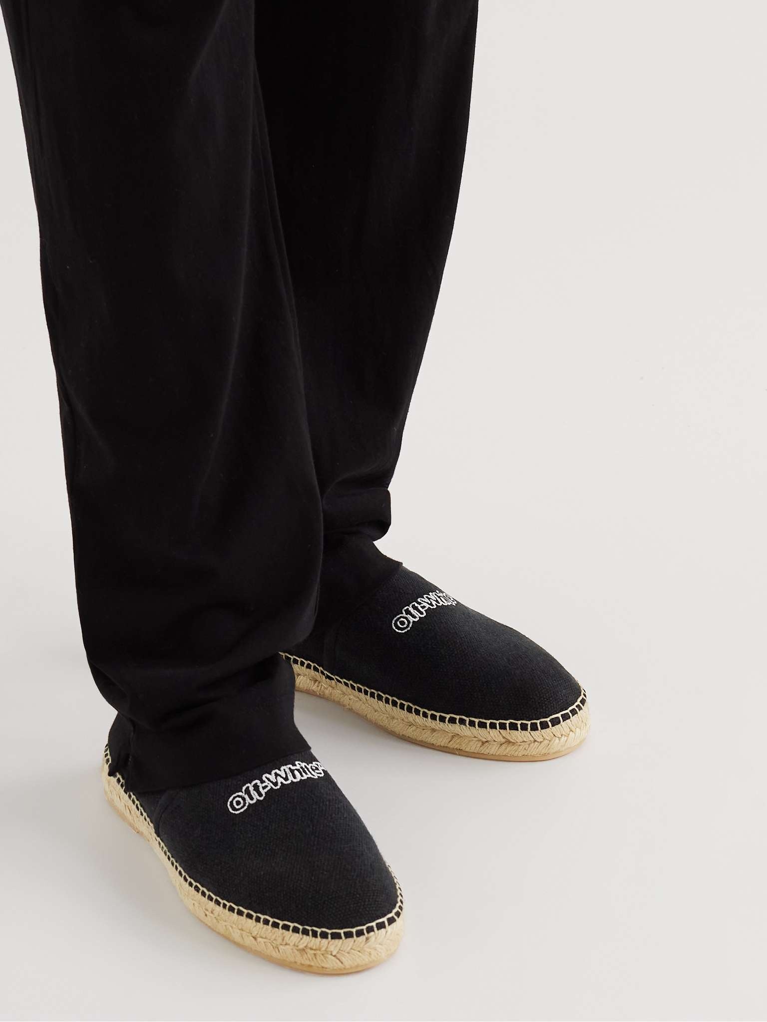 Logo-Embroidered Canvas Espadrilles - 2
