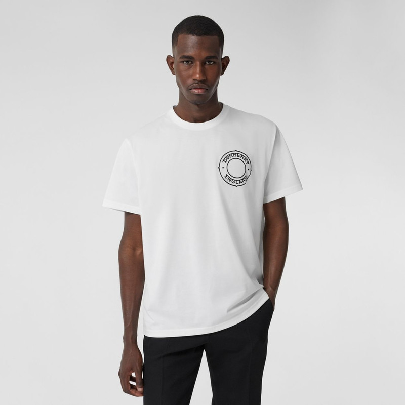 Burberry Logo Graphic Cotton Oversized T-shirt outlook
