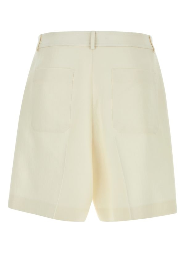 Valentino Garavani Man Ivory Wool Blend Bermuda Shorts - 2