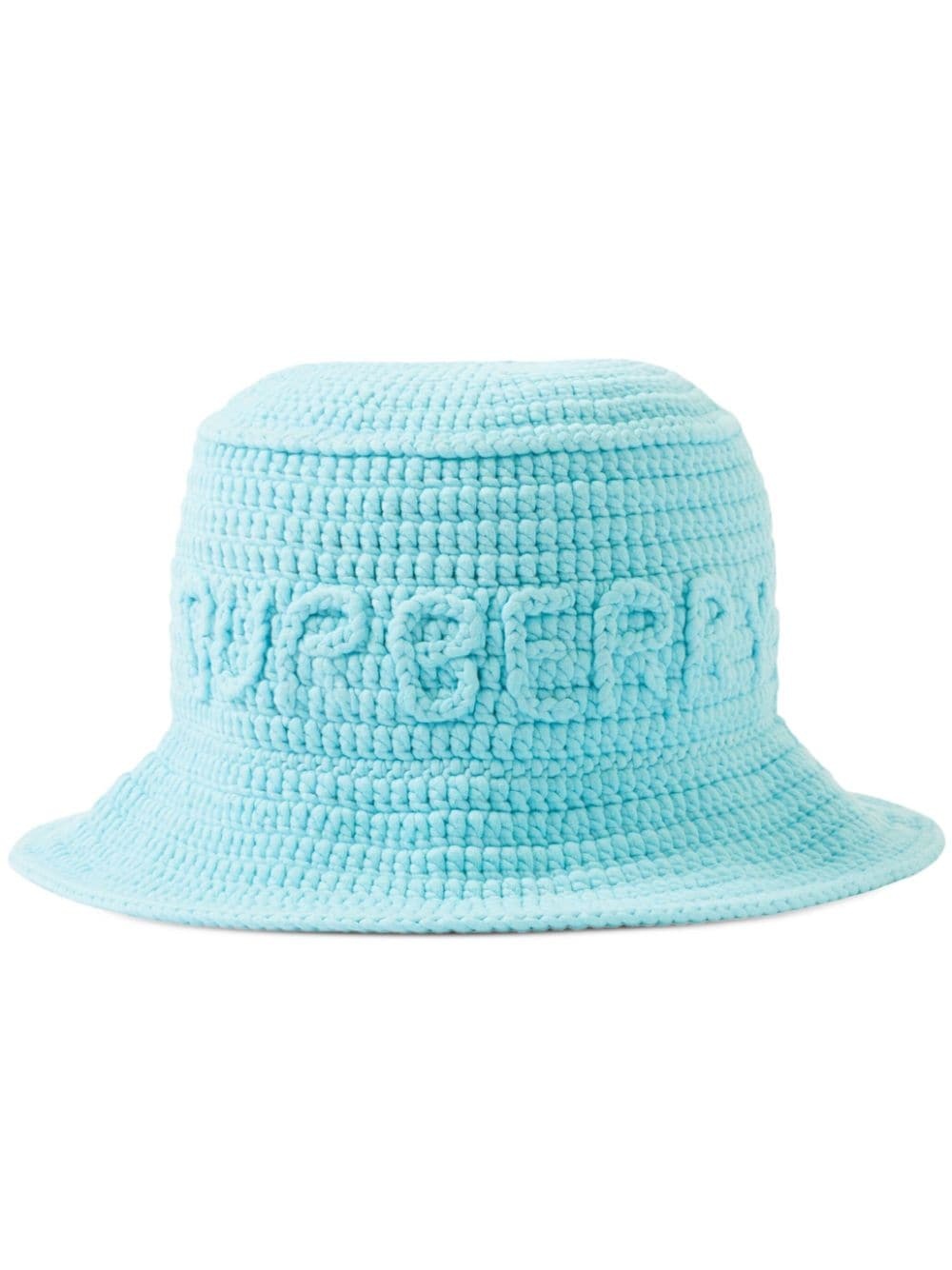 crochet-knit bucket hat - 1
