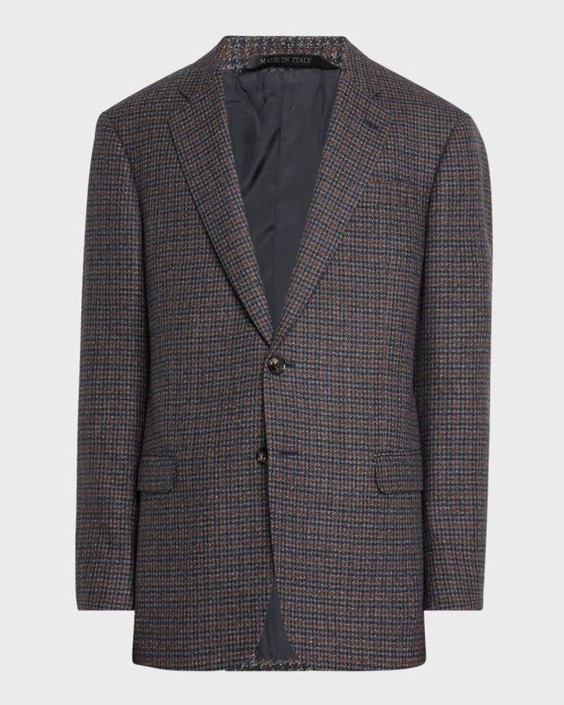Men's Wool-Cashmere Plaid Sport Coat 9