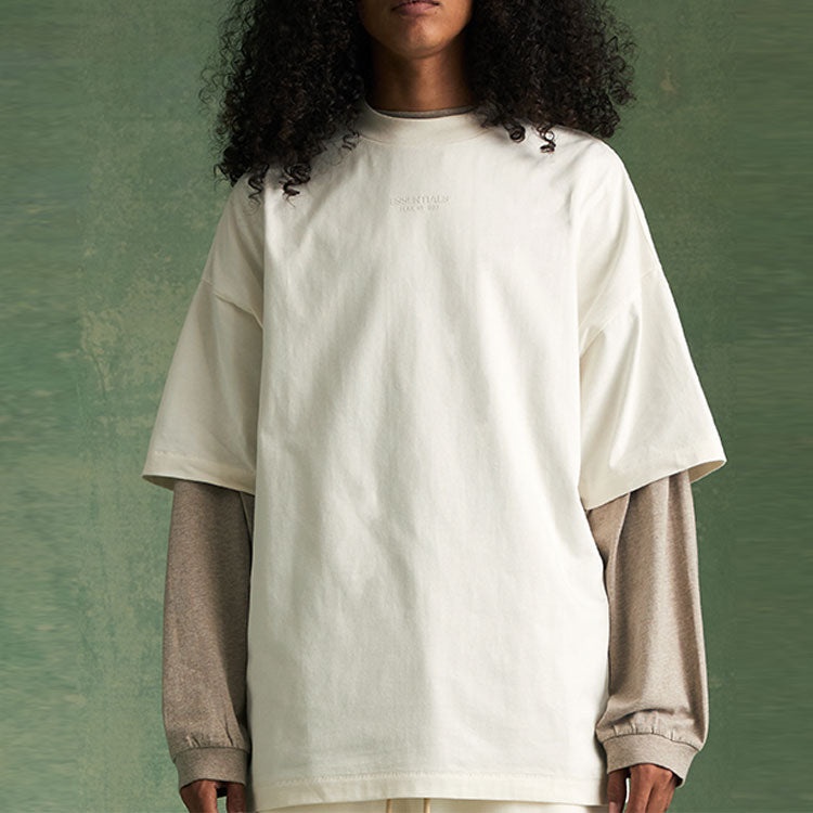 Fear of God Essentials FW23 Tee 'Cloud Dancer' 125BT232001F - 4