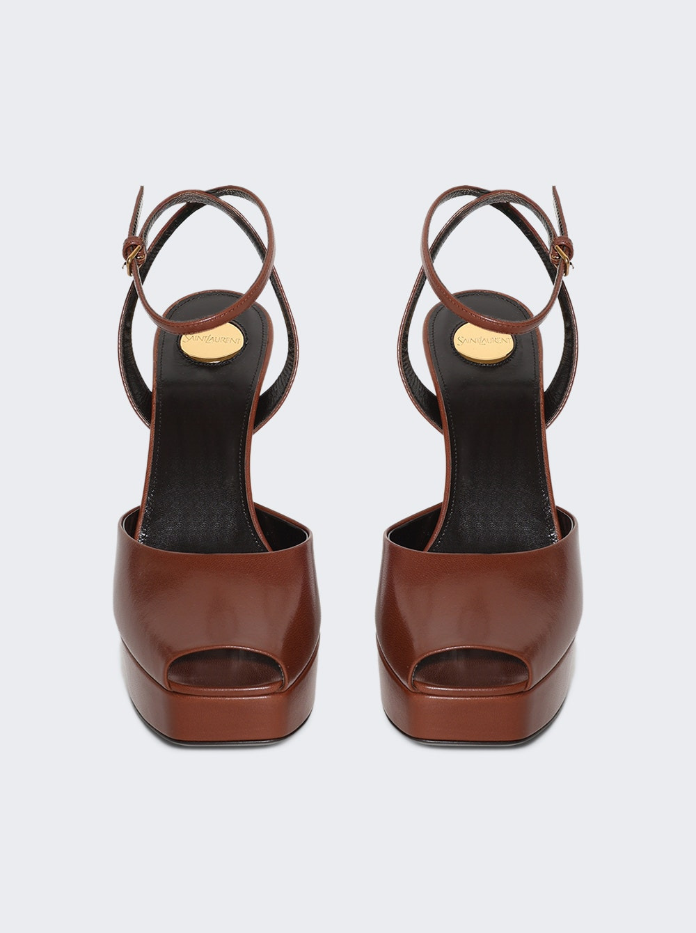 La Scandale Peep Toe Pump Aesthetic Brown - 3