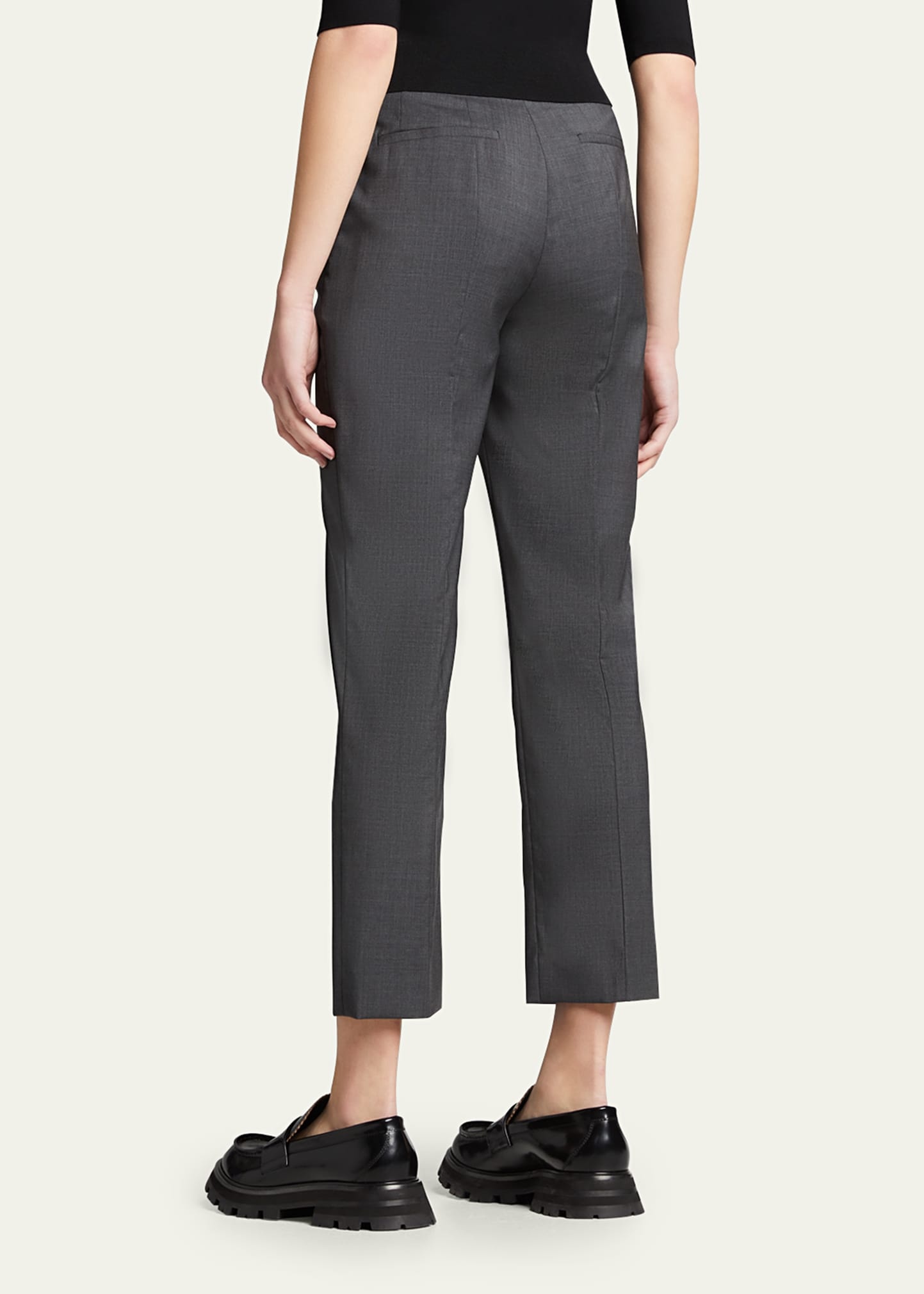 Cropped Wool Trousers - 3