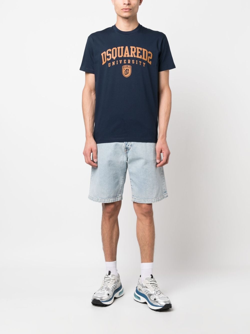 logo-print cotton T-shirt - 2