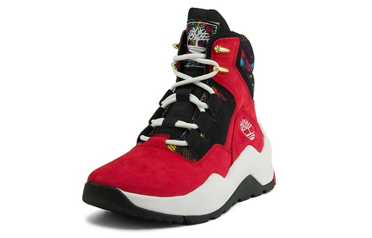 (WMNS) Timberland Madbury Side Zip Sneaker Boots 'Red Nubuck' A2PUA - 3