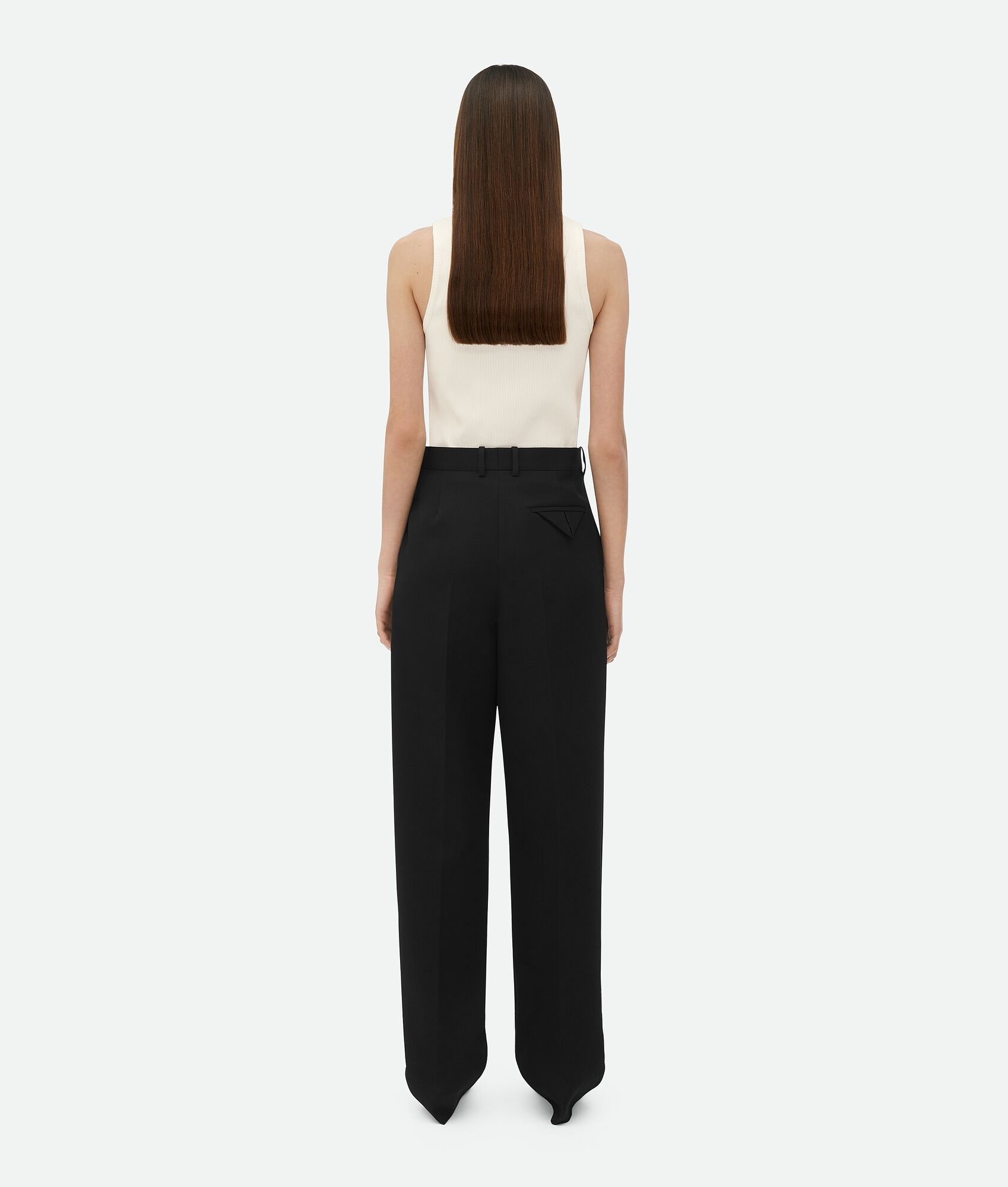 Wool Grain De Poudre Trousers - 3