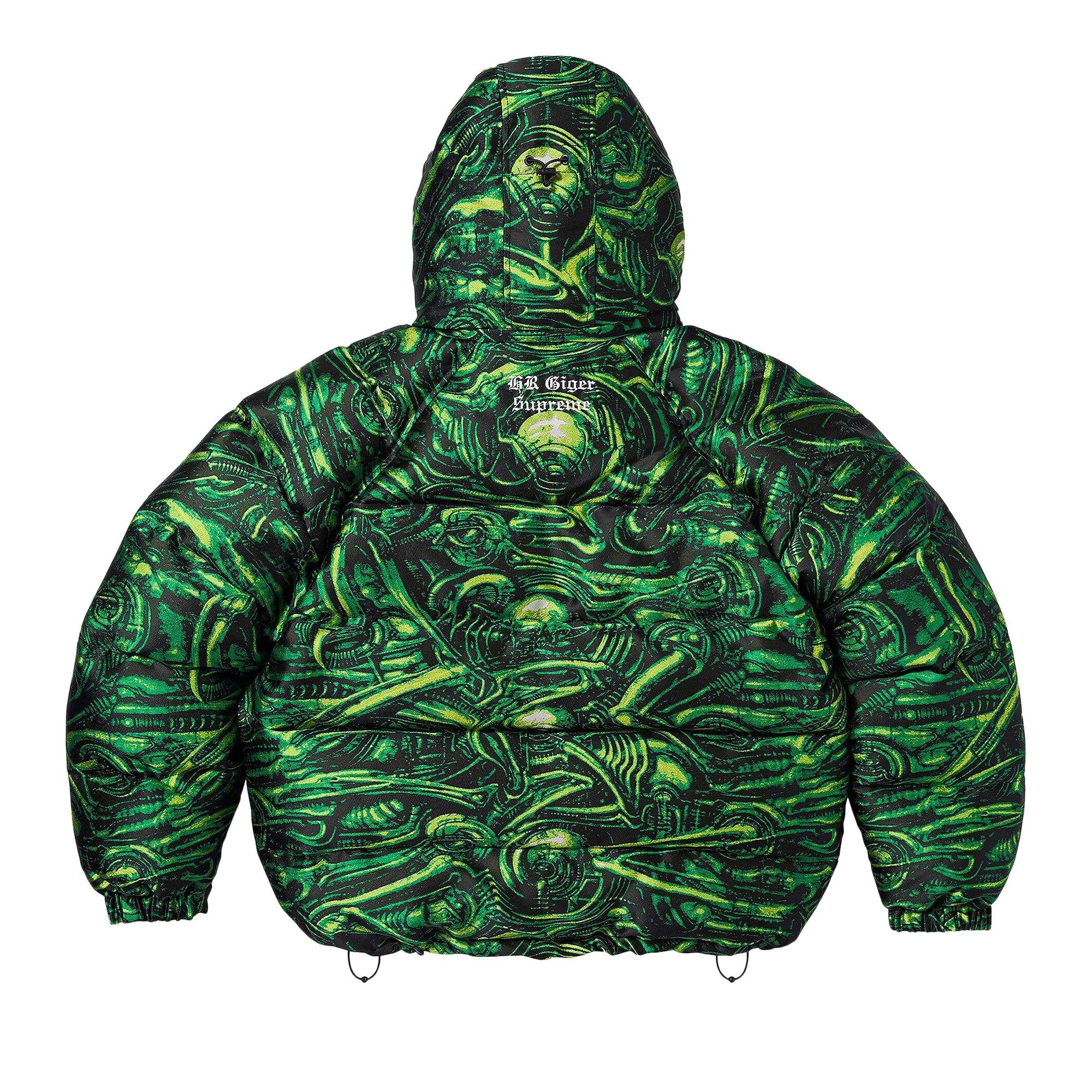 Supreme H.R. Giger Jacquard Down Puffer Jacket 'Green' - 2