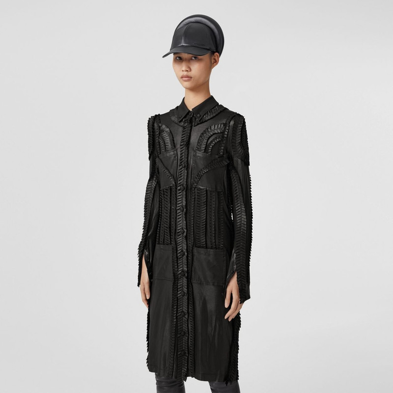 Pleated Detail Stretch Jersey Shirt Dress 6