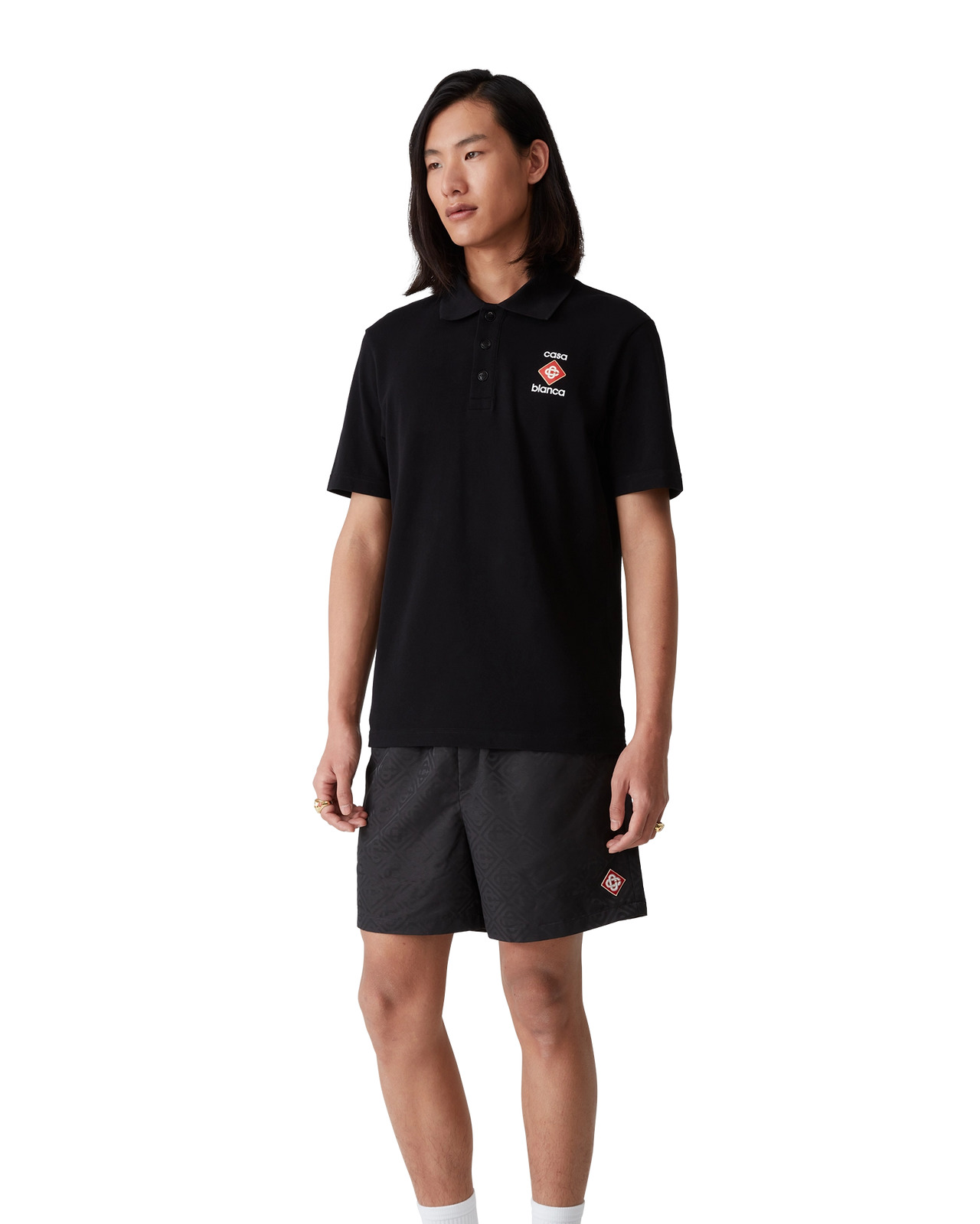 Logo Pique Polo Shirt - 4