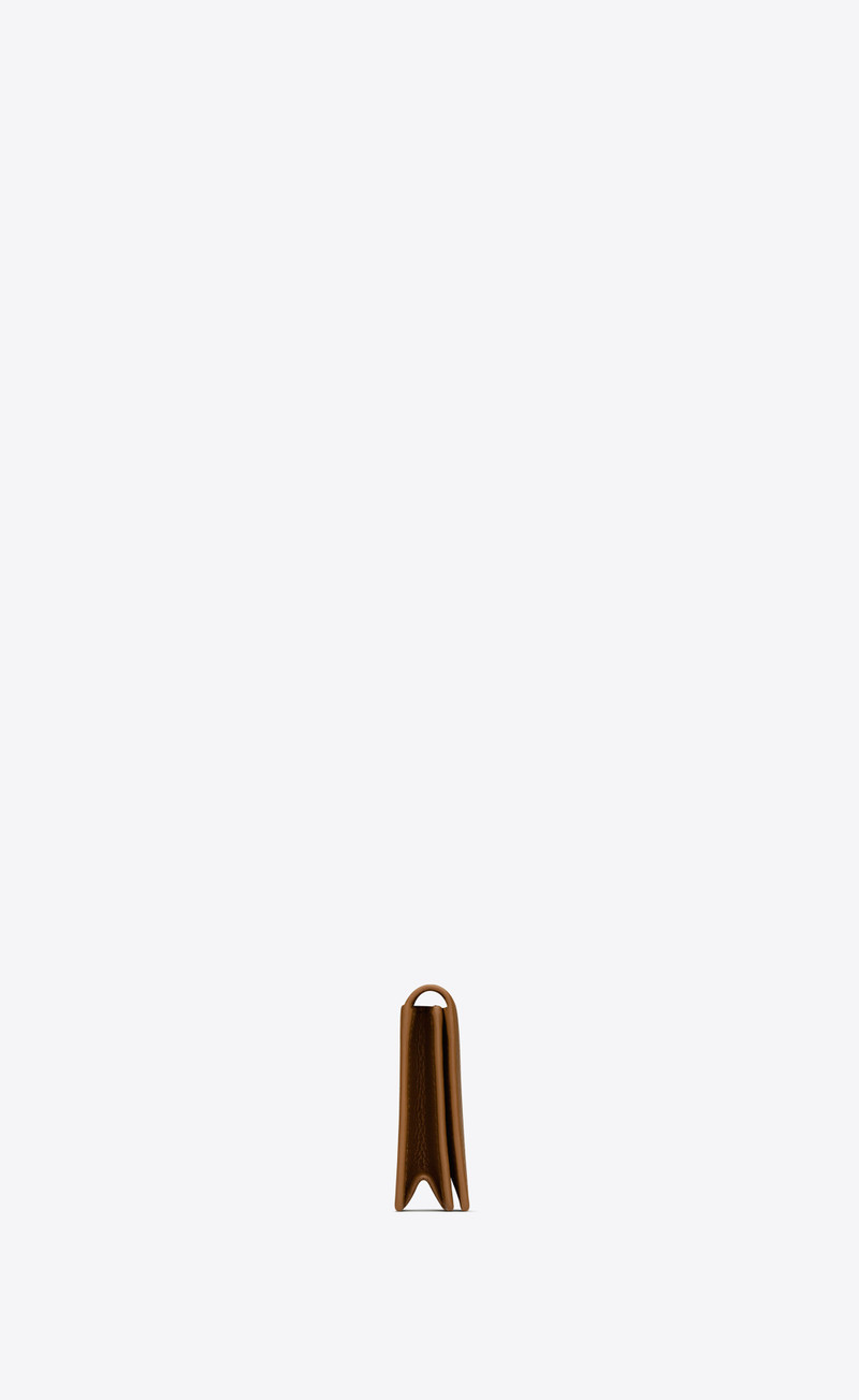 cassandre shadow saint laurent business card case in grained leather 3