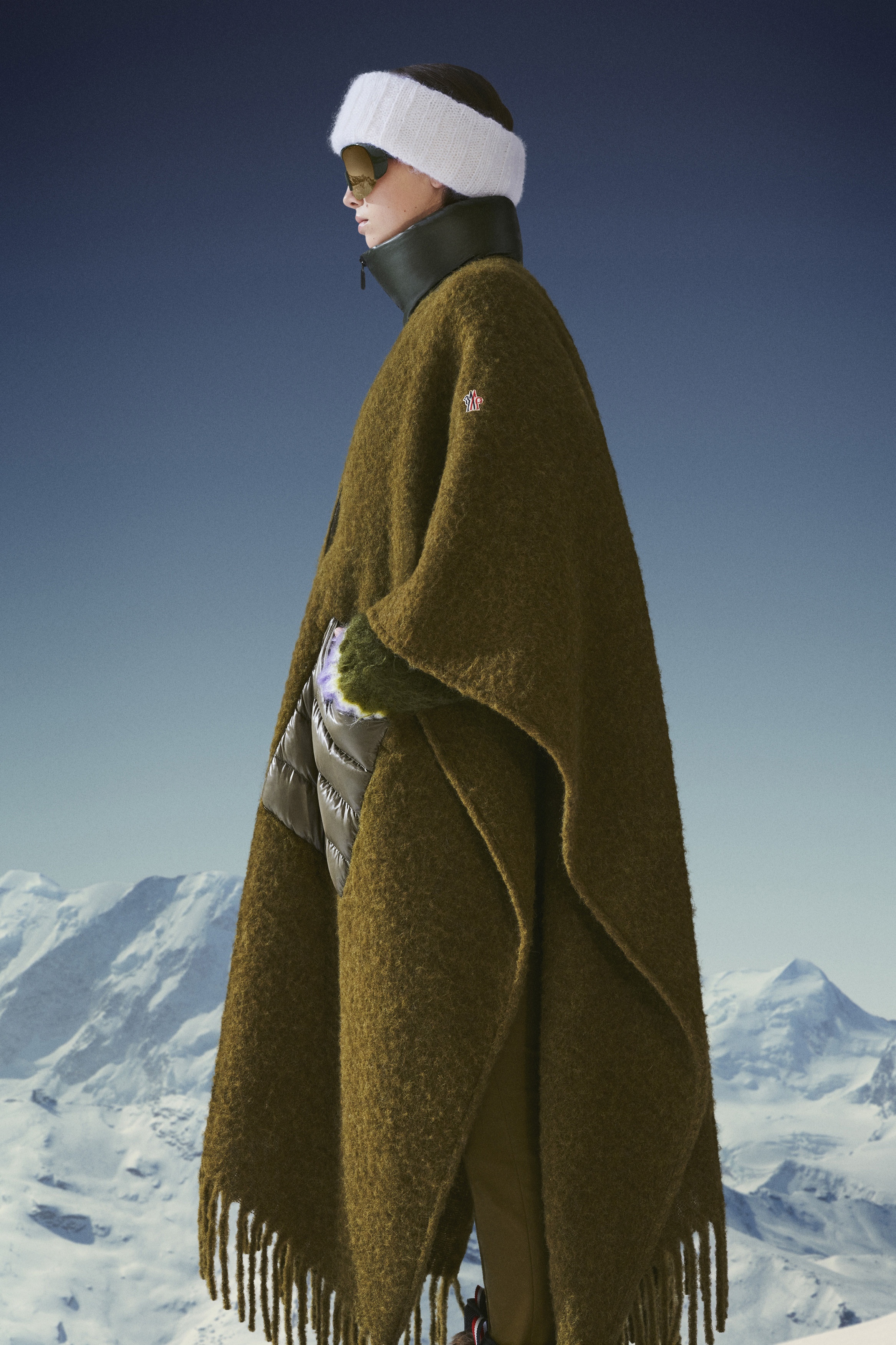 Wool And Mohair Cape - 3