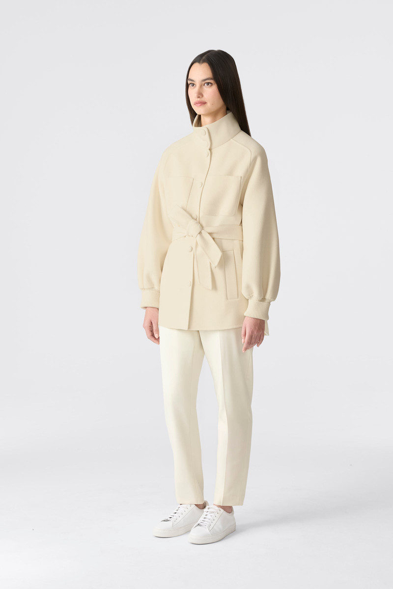 MACKAGE SHANIA Double-Face Wool Belted Jacket outlook