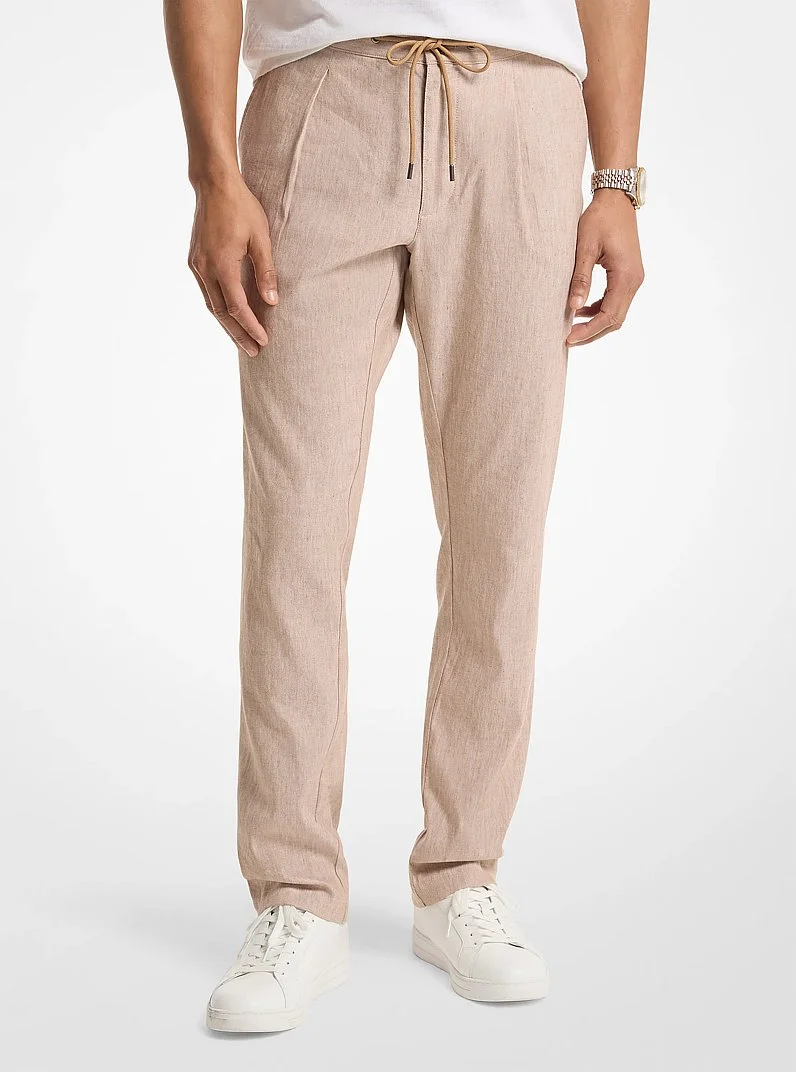 Linen Blend Pants - 1