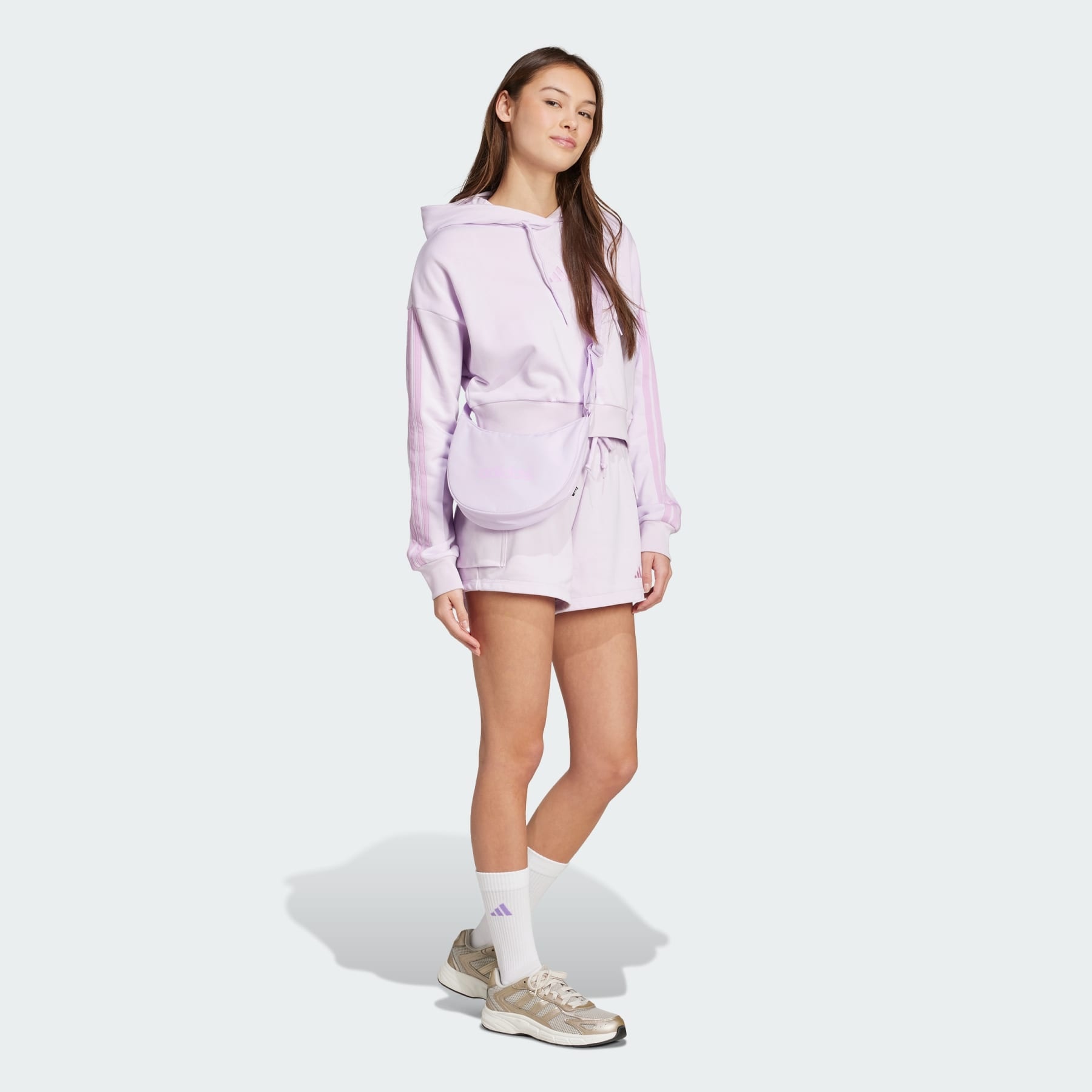 Essentials Small Logo French Terry Cargo Shorts - 5