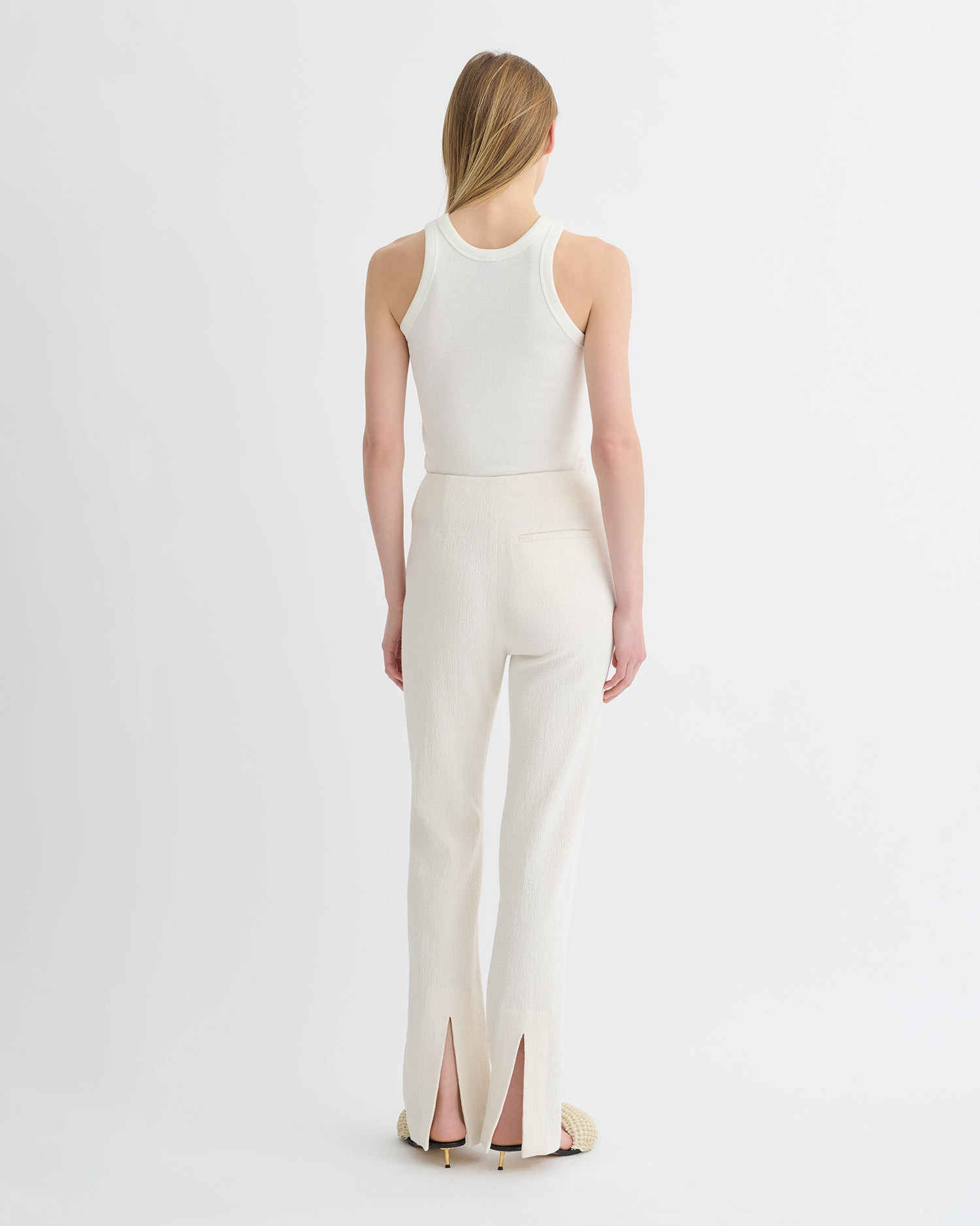 Crepe Melange Pants - 3
