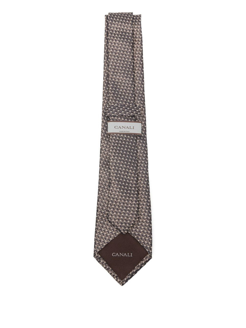 Canali geometric-patterned tie outlook