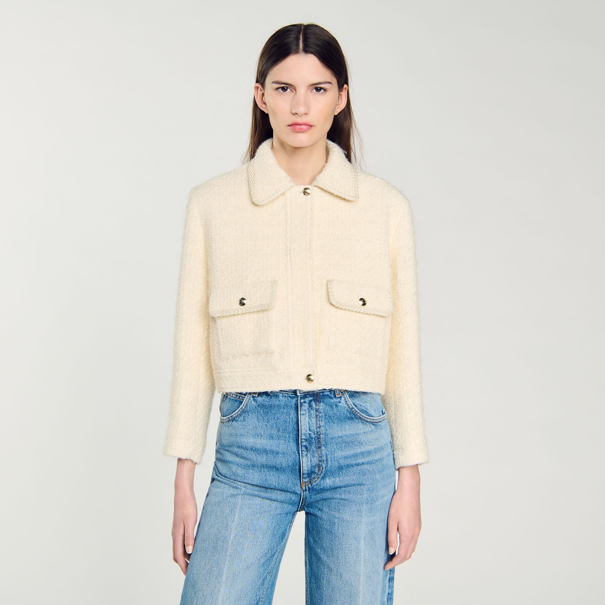CROPPED TWEED JACKET - 5